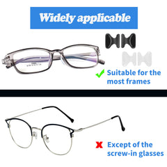 Anti-slip nose pads preventing glasses from slipping on nose