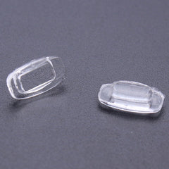 10.5mm silicone eyeglass nose pads set of 3 pairs, square shape