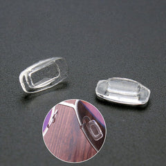 Soft silicone eyeglass nose pads for comfortable, secure fit