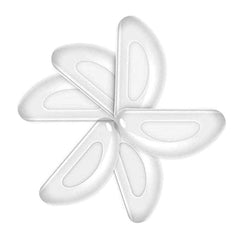 Transparent silicone eyeglass nose pads - front view
