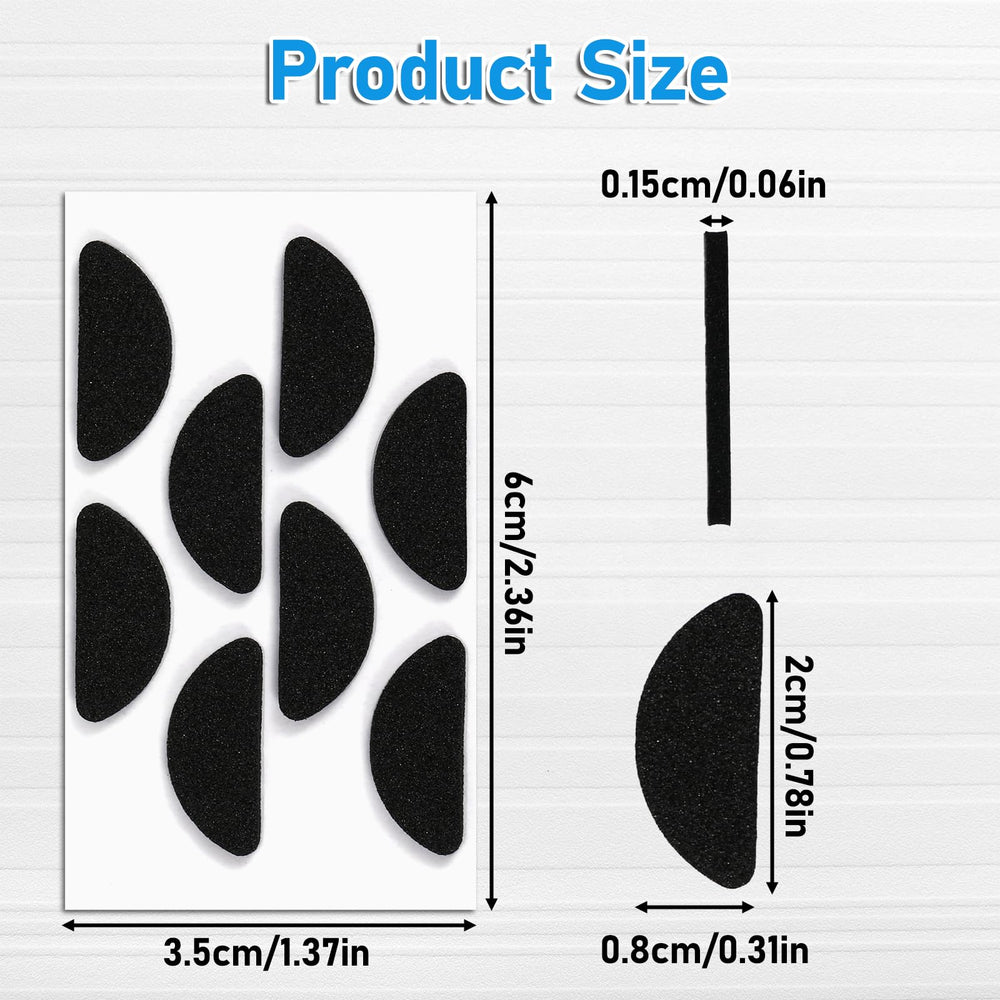 Close-up of black soft sponge nose pads