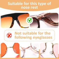 Strong adhesive backing for glasses nose pads