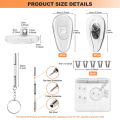 Six silicone nose pads with air chamber