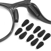 Transparent 3.2mm eyeglass nose pads with adhesive airbag, set of 5 pairs