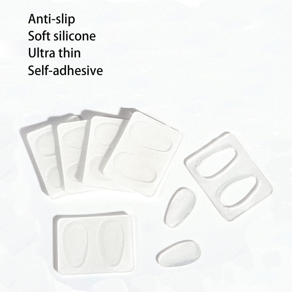Close-up of soft silicone nose pad with double-sided adhesive