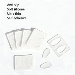 Close-up of soft silicone nose pad with double-sided adhesive