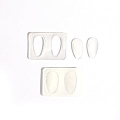 Package of 5 pairs clear nose pads for glasses
