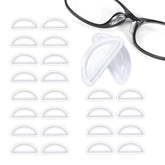 Clear silicone air bag nose pads for eyeglasses, 3.5mm thickness