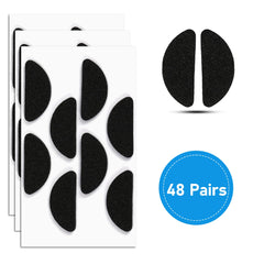 Anti-slip foam nose pads in use with glasses