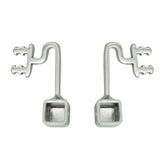 1 pair eyeglass nose pads arm replacement kit with metal nose pad holder and 3-in-1 screwdriver