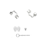 Eyeglass nose pads arm replacement metal holder