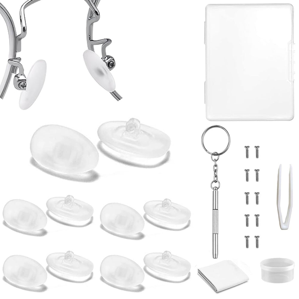 BEHLINE screw-in soft silicone eyeglass nose pads - pair 1
