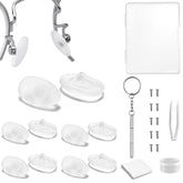 BEHLINE screw-in soft silicone eyeglass nose pads - pair 1