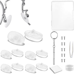 BEHLINE screw-in soft silicone eyeglass nose pads - pair 1