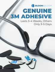 Plastic frames compatibility with flush-fit nose pads