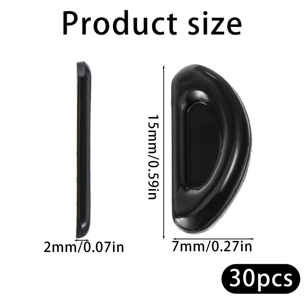 Stick-on adhesive nose pads for glasses