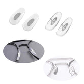 Clip-on eyeglass nose pads for Aviator frames - front view