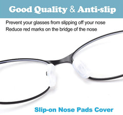 Nose pad covers fitting standard bridge pads