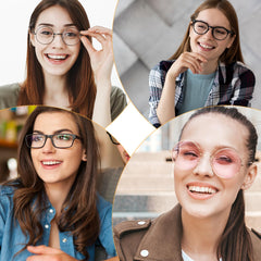 Compatible with plastic and metal frames for glasses and sunglasses