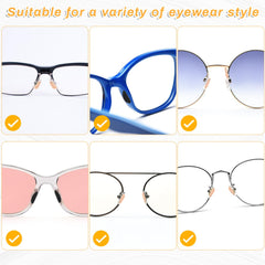 Black foam nose pads with self-adhesive for glasses