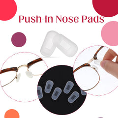 Package includes 5 pairs of nose pads