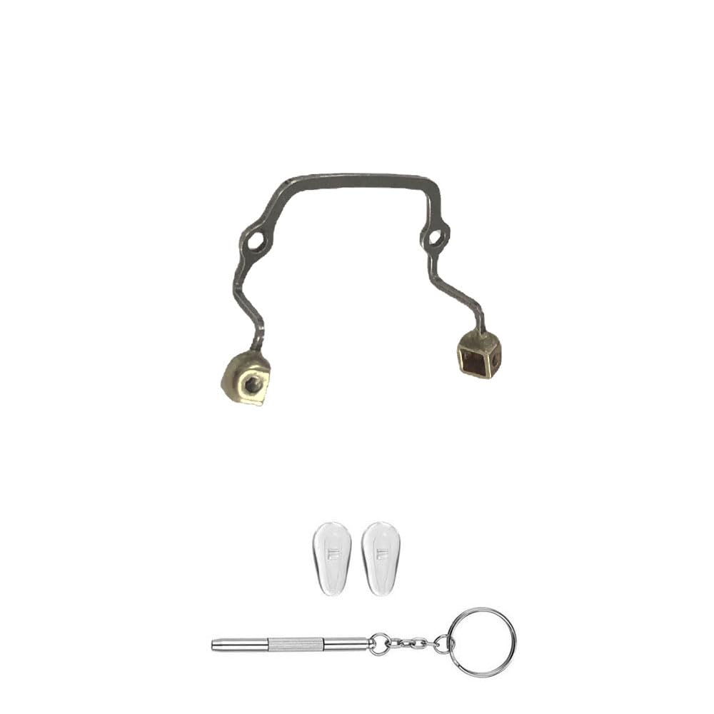 1 pair eyeglass nose pads replacement kit components