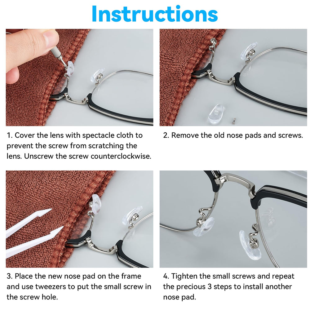 Compatible with Ray-Ban, Oakley, Persol eyeglass brands