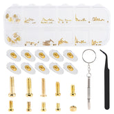 Eyeglass repair kit with 112-piece screws and accessories