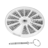 120 Piece Eyeglass Repair Kit with tools and storage box