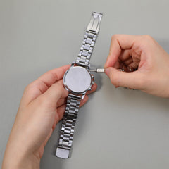 Compact round storage case with organized compartments