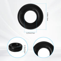 Silicone eyeglass ear grips in black and white