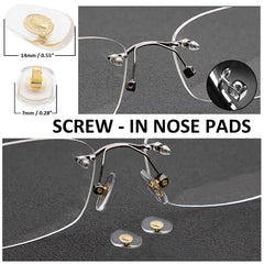 Assorted tiny golden eyeglass screws and M1.4 nuts