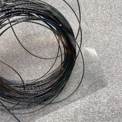 Details of 0.6mm diameter eyeglass line for half-rim frames
