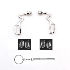 Eyeglass repair kit with nose pads arm