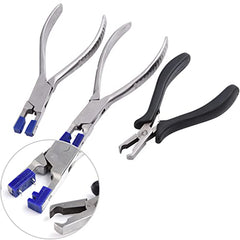 Pliers and tools for rimless glasses repair set