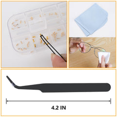 Easy-access storage case with eyeglass tools