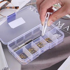 Portable storage case and tools for eyeglass repair