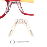 Gold eyeglasses saddle bridge nose pad replacement