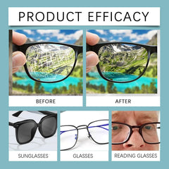 Eyeglass Scratch Remover cleans eyeglasses and screens