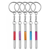 OPUGIT 4-in-1 eyeglasses screwdriver kit with flat head, Phillips, and hex bits