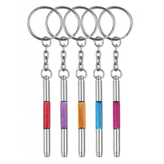 OPUGIT 4-in-1 eyeglasses screwdriver kit with flat head, Phillips, and hex bits