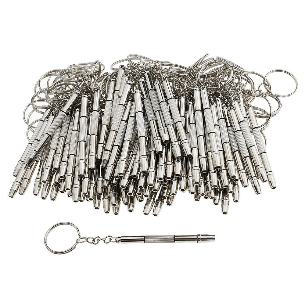 100-piece mini eyeglass screwdriver set displayed