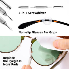 Assorted eyeglass screws for repair