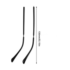 Metal temple arm suitable for sunglasses and readers