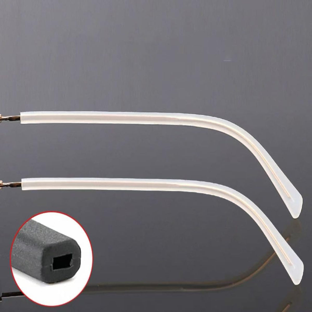 Easy-to-install temple end tip sleeve on glasses with thin metal frames