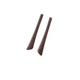 Brown silicone eyeglass end tips for thin metal frames