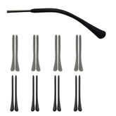 Eight pairs of soft silicone eyeglass end tips for slim temple legs
