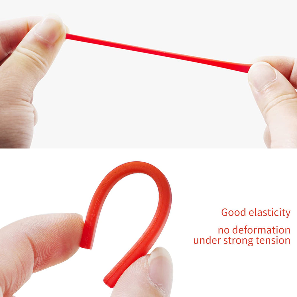 Soft stretchable silicone eyeglass end tips