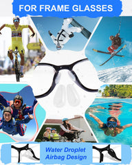 Non slip silicone nose grips for glasses during work or exercise