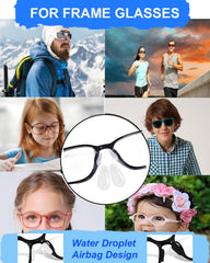Nose pads suitable for plastic frames, flat optical frames and sunglasses